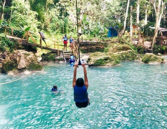 Irie Blue Hole & Secret Falls Adventure Tour from Ocho Rios