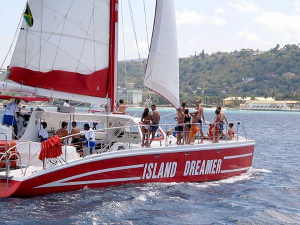 Montego Bay Catamaran Cruise and  Snorkeling Tour with Private Transport from Falmouth