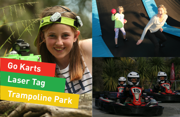 Half Day FUN Pass (Fun Karts 10, Laser Tag 60, Trampoline Park 2hr)