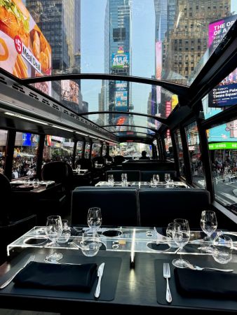 Bustronome New York 2h Lunch  - Gastronomic Restaurant aboard a Luxury Bus - 360* Panoramic View of New York