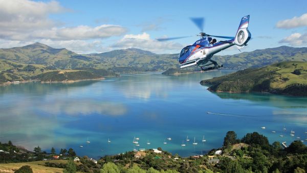 Christchurch to Akaroa Helicopter Tour