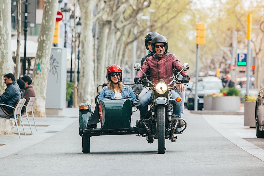 Half Day Barcelona Tour by Sidecar Motorcycle
